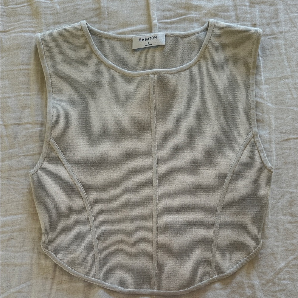 Aritzia Babaton Knit Crop Top